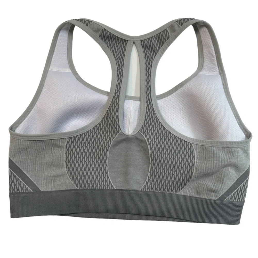 Avia Racerback Sports Bra Light Grey Heather, XXL - Picture 3 of 4